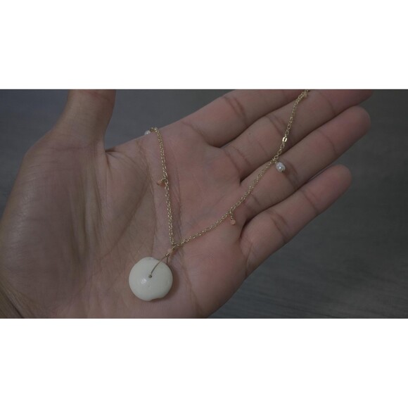 Puka Shell 14k Gold Filled Necklace - Picture 9 of 12